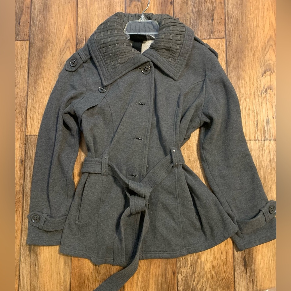 Sebby Dark Gray peacoat style - size: XL